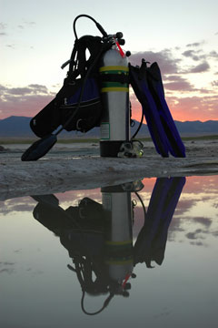 scuba diving gear